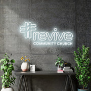 Custom Neon - Revive Community Church - 40x19inch - Cool white - dimmer and delivery