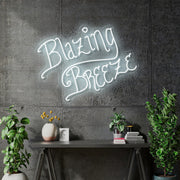 Custom Neon - BLAZING BREEZE - White - 30x22inch - dimmer and delivery