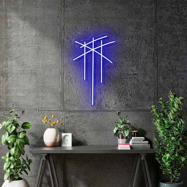 Custom Neon Logo - Green or Blue - 20x12inch - indoor Signs