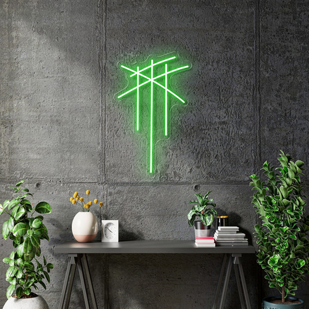 Custom Neon Logo - Green or Blue - 20x12inch - indoor Signs