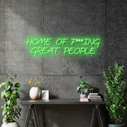 Custom Neon - The James - Green -as per mock ups - indoor Signs