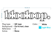 Custom Neon - Blooloop- 100x25cm 1pc UK -  1pc USA  - Delivery and Dimmer included