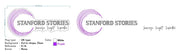 Custom Neon - Stanford Stories Logo neon - Neon white and Purple - 100x 47cm - indoor Sign (Copy)