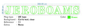 Custom Neon - Jeroboams  - Green - 200x26cm - indoor Sign
