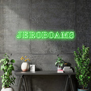 Custom Neon - Jeroboams  - Green - 200x26cm - indoor Sign
