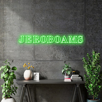 Custom Neon - Jeroboams  - Green - 200x26cm - indoor Sign