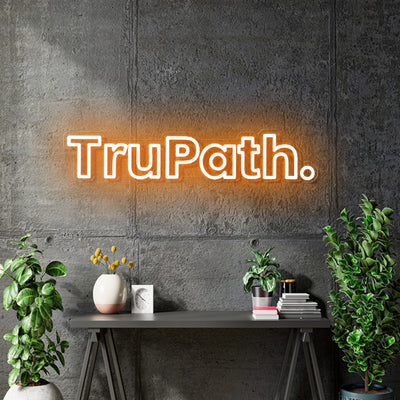 Custom Neon - Trupath -  Orange - 50x10cm  - indoor Signs