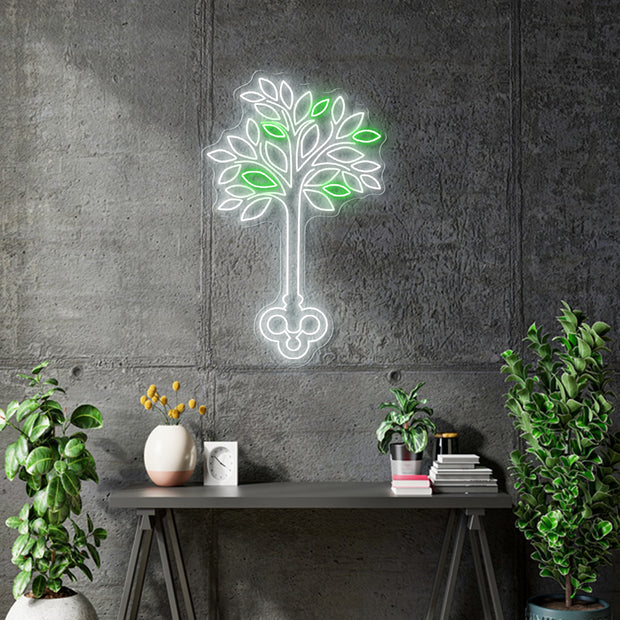 Custom Neon - Tree for Marcus - 100cm x 62cm - Delivery and Dimmer included.