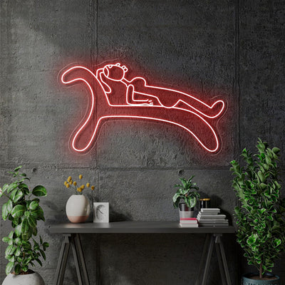 Custom neon for Matt - Red - 100 x 56cm - indoor Sign