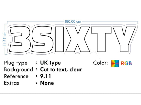 Custom Neons for Kate: GLITCH and 3SIXTY - RGB signs - RUSH PRODUCTION and FAST DELIVERY