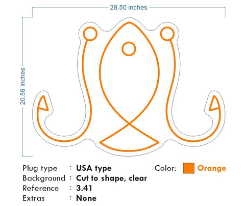 Custom Neons for Donghwa - Orange Neon -  FAST DELIVERY