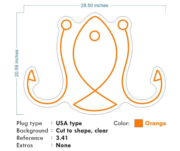 Custom Neons for Donghwa - Orange Neon -  FAST DELIVERY
