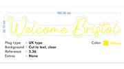 Custom neon Signs - Cheeziouz | Welcome Bristol | Abbz’ys Y’s Wl’s  - incl Shipping and 2yrs Warranty