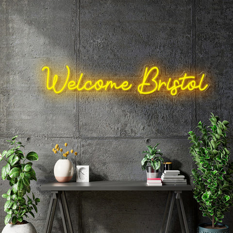 Custom neon Signs - Cheeziouz | Welcome Bristol | Abbz’ys Y’s Wl’s  - incl Shipping and 2yrs Warranty