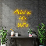 Custom neon Signs - Cheeziouz | Welcome Bristol | Abbz’ys Y’s Wl’s  - incl Shipping and 2yrs Warranty