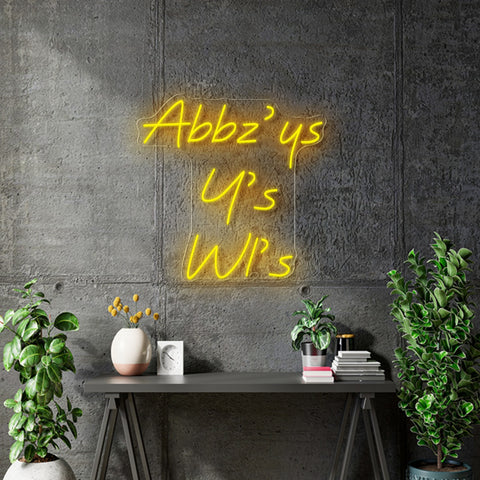 Custom neon Signs - Cheeziouz | Welcome Bristol | Abbz’ys Y’s Wl’s  - incl Shipping and 2yrs Warranty