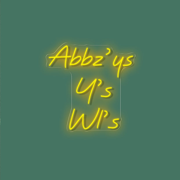 Custom neon Signs - Cheeziouz | Welcome Bristol | Abbz’ys Y’s Wl’s  - incl Shipping and 2yrs Warranty