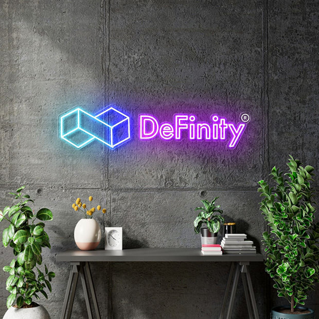 Custom neons -  DMALINK tm & DeFinity - as per mock ups - incl Shipping and 2yrs Warranty