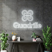 Custom Neon - Quadrille - Cool White - 150cm x 97cm -  Delivery and Remote