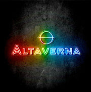 Custom Neon -  ALTAVERNA - 100cm x 35cm - RGB Neon - INDOOR  - Remote dimmer and Delivery (2yr Warranty)