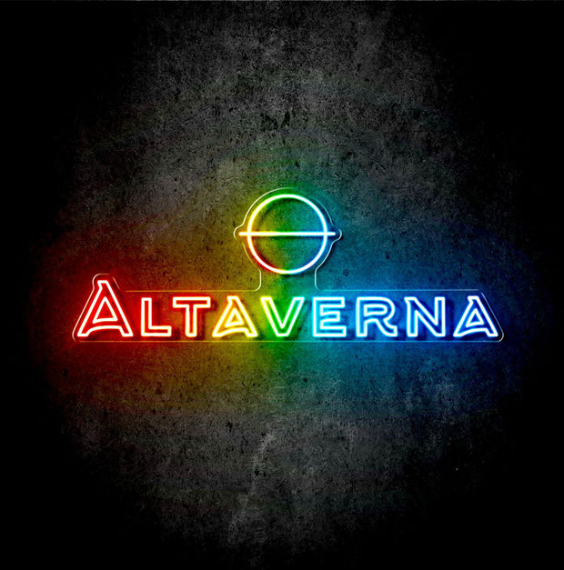 Custom Neon -  ALTAVERNA - 100cm x 35cm - RGB Neon - INDOOR  - Remote dimmer and Delivery (2yr Warranty)