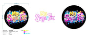 Custom Neon - My Sugar Fix - Size: 20inch -  Yellow, Pink and Light Blue  - INDOOR  - Remote dimmer and Delivery (2 years Warranty)
