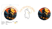 Custom Neon - The ADVENTURERS - Size: 70 x 67cm -  Orange and White  - INDOOR  - Remote dimmer and Delivery (2 years Warranty)