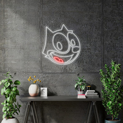 Custom Neon for Kelly - 36inch x 38 inch -  White and Red Neon - INDOOR  - Remote dimmer and Delivery (2 years Warranty)