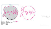 Custom Neon -  Joseph Tranquil Touch Massage - 28inch - Pink & White Neon - INDOOR  - Remote dimmer and Delivery (2 years Warranty)