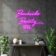 Custom Neons for Julie - BEACHSIDE BEAUTY Size: 40 x27inch- HOT PINK Neon -  FAST DELIVERY