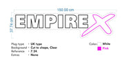 Custom Neon -  EMPIRE X | 150cm x 37cm | - indoor Sign (2yrs Warranty)