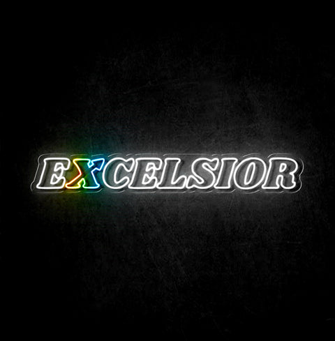 Custom Neon - EXCELSIOR - White and RGB - 36 x 5inch - indoor Sign (2yrs Warranty)