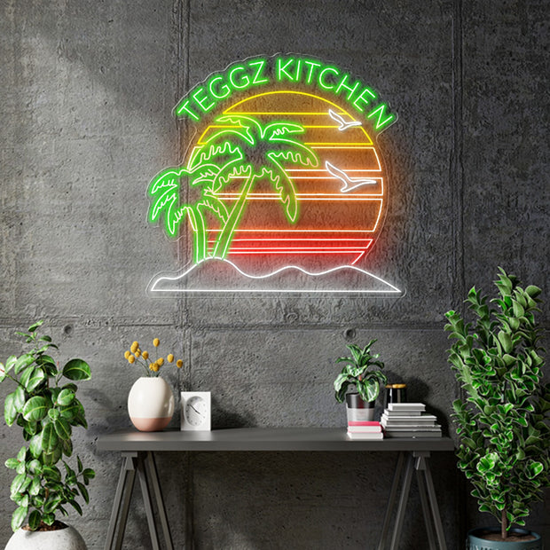 Custom Neon | TEGGZ Kitchen - 80cm or  90cm -  same as mock - Remote dimmer and Delivery