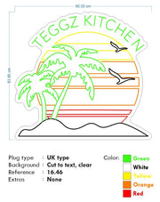 Custom Neon | TEGGZ Kitchen - 80cm or  90cm -  same as mock - Remote dimmer and Delivery