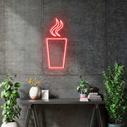 Custom neon - Coffee 60cm x 25 -  Pizza 60cm x 49cm - RED - incl Shipping and 2yrs Warranty