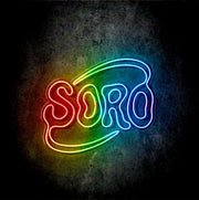 Custom neon - SORO Logo - Size: 100cm x 86cm - RGB - incl Shipping and 2yrs Warranty