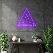 Custom neon -  ASCENSIONS 57 - Size: 80 x 78cm (32inch)  -  PURPLE - incl Shipping and 2yrs Warranty