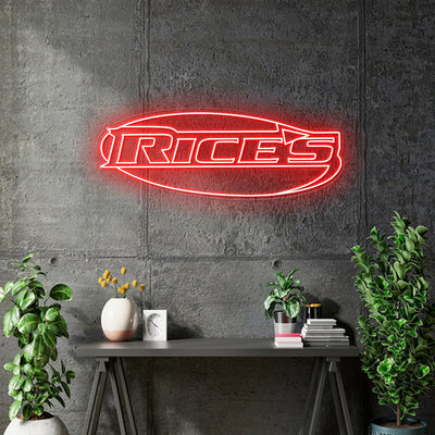 Custom neon for Britney -  RICES  - Size:  40inch x 14inch  - RED - incl Shipping and 2yrs Warranty