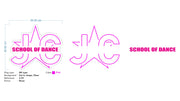 Custom neon - Gold Star, JC School of Dance, DDA Dance Doc Academy -  incl Shipping and 2yrs Warranty