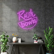 Custom neon - Rush Bowls  - Size: 35 x 35 inch  - Pink -  incl Shipping and 2yrs Warranty
