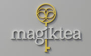 Custom 3D Channel Letter | Magiktea  - White and Gold Face  -  incl Shipping, and 2yrs Warranty