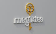 Custom 3D Channel Letter | Magiktea  - White and Gold Face  -  incl Shipping, and 2yrs Warranty
