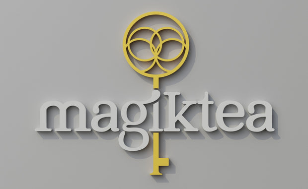 Custom 3D Channel Letter | Magiktea  - White and Gold Face  -  incl Shipping, and 2yrs Warranty