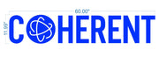 Custom 3D Channel Letter | COHERENT - Size: 60inch (5ft)  x 11inch - Blue Face, white lit -  incl Delivery 2yrs Warranty