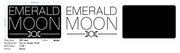 Custom Neon |  Emerald Moon -  Size: 70cm x 43cm - White Neon , Black acrylic -  incl Shipping , and 2yrs Warranty