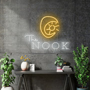 Custom Neon | The Nook -   60cm x 44cm   - White and Yellow -  incl Shipping , and 2yrs Warranty