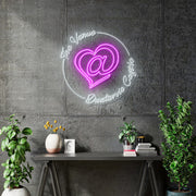 Custom neon | The Venue -  Size:  100cm x 94cm - White and Pink neon -  incl Delivery, VAT and 2yrs Warranty