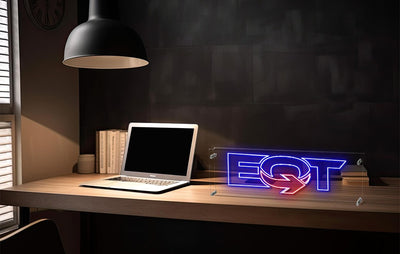 Custom Neon for Allison - EQT signs  - dimmer and delivery