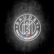 Custom Neon - TRUE MORTGAGES & BAUDRY logos - INDOOR  - Remote dimmer and Delivery (2 years Warranty)