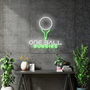 Custom Neons - Slater and Sons Construction Ltd | One Ball Buggies - indoor Sign (2yrs Warranty) - both Battery Operated